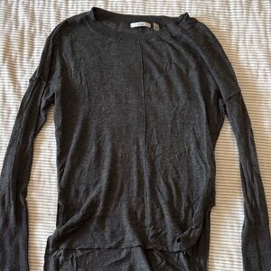 Dex Charcoal Long Sleeve Top